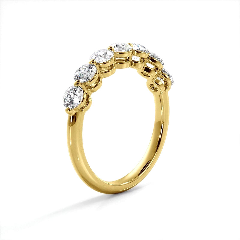 1.07 ct. Round Diamond Wedding Band-VIRABYANI